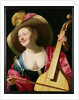 The Viola-da-gamba Player by Gerrit van Honthorst