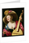 The Viola-da-gamba Player by Gerrit van Honthorst