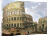 A View of the Colosseum in Rome by Gaspar van  Wittel