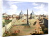 A View of the Piazza del Popolo in Rome by Gaspar van Wittel
