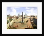A View of the Piazza del Popolo in Rome by Gaspar van Wittel