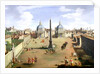 A View of the Piazza del Popolo in Rome by Gaspar van Wittel