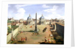 A View of the Piazza del Popolo in Rome by Gaspar van Wittel
