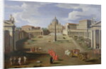 A View of St. Peter's in Rome by Gaspar van Wittel