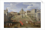 A View of St. Peter's in Rome by Gaspar van Wittel