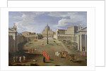 A View of St. Peter's in Rome by Gaspar van Wittel