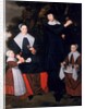 A Gentleman with his Wife and two Children by Hendrick ten Oever