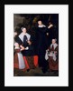 A Gentleman with his Wife and two Children by Hendrick ten Oever