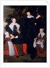 A Gentleman with his Wife and two Children by Hendrick ten Oever