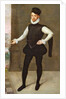 Full Length Portrait of a Gentleman in a Black Doublet by Francois Clouet