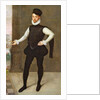 Full Length Portrait of a Gentleman in a Black Doublet by Francois Clouet