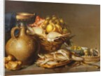 A Still Life of Fish and other Food by Harmen van Steenwyck