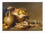 A Still Life of Fish and other Food by Harmen van Steenwyck