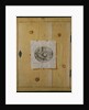 A Trompe l'Oeil of a Cabinet Door with an Engraving by German School