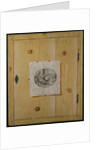 A Trompe l'Oeil of a Cabinet Door with an Engraving by German School