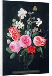 Roses, Narcissi, Tulips and other Flowers by Christiaan Luykx or Luycks