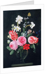 Roses, Narcissi, Tulips and other Flowers by Christiaan Luykx or Luycks