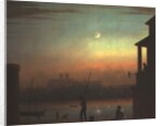 The Thames by Moonlight by Thales Fielding