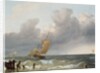 Shipping in Choppy Seas by Ludolf I Backhuysen