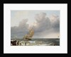 Shipping in Choppy Seas by Ludolf I Backhuysen