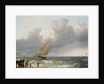 Shipping in Choppy Seas by Ludolf I Backhuysen