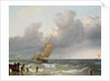 Shipping in Choppy Seas by Ludolf I Backhuysen