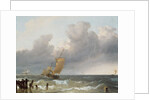 Shipping in Choppy Seas by Ludolf I Backhuysen