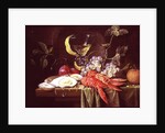Still life with lobster, oysters and fruit by Alexander Coosemans