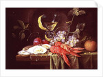 Still life with lobster, oysters and fruit by Alexander Coosemans