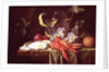 Still life with lobster, oysters and fruit by Alexander Coosemans