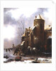Winter landscape by Claes Molenaer