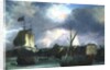 View of Greenwich with shipping by Isaac Sailmaker