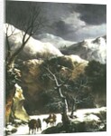 Winter landscape by Francesco Foschi