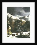 Winter landscape by Francesco Foschi