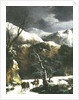 Winter landscape by Francesco Foschi
