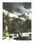 Winter landscape by Francesco Foschi