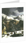 Winter landscape by Francesco Foschi
