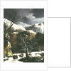 Winter landscape by Francesco Foschi