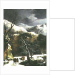 Winter landscape by Francesco Foschi