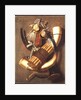Still-life of hunting accessories by Antonius Leemans