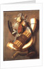 Still-life of hunting accessories by Antonius Leemans