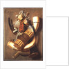 Still-life of hunting accessories by Antonius Leemans