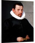 Portrait of a young gentleman wearing a ruff, 1587 by Lorenz Strauch