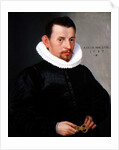 Portrait of a young gentleman wearing a ruff, 1587 by Lorenz Strauch