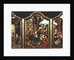 Triptych: The Adoration of the Magi, Annunciation, Adoration of the Shepherds by Flemish School