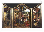 Triptych: The Adoration of the Magi, Annunciation, Adoration of the Shepherds by Flemish School