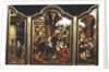 Triptych: The Adoration of the Magi, Annunciation, Adoration of the Shepherds by Flemish School