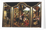Triptych: The Adoration of the Magi, Annunciation, Adoration of the Shepherds by Flemish School