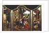 Triptych: The Adoration of the Magi, Annunciation, Adoration of the Shepherds by Flemish School