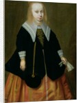 Portrait of a young girl, Friesland School, 1644 by Dutch School